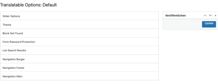 Translatable Options