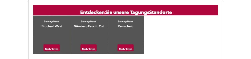 Frontend: Tagung Standorte